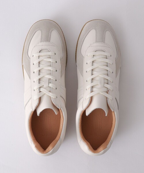 GERMAN TRAINER(ジャーマントレーナー)の「【GERMAN TRAINER/ジャーマン・トレーナー】42700 ALL LEATHER REPRODUCTED EDITION(スニーカー・メンズ・ホワイト/ブラック・41/43/42)」の4枚目の写真