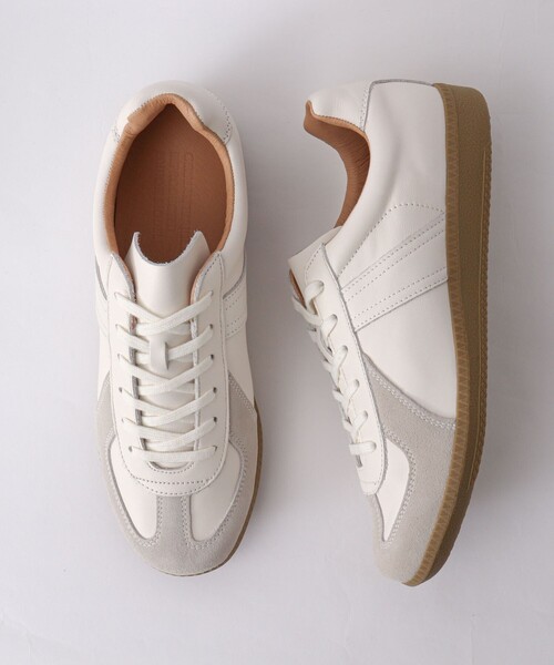 GERMAN TRAINER(ジャーマントレーナー)の「【GERMAN TRAINER/ジャーマン・トレーナー】42700 ALL LEATHER REPRODUCTED EDITION(スニーカー・メンズ・ホワイト/ブラック・41/43/42)」の5枚目の写真