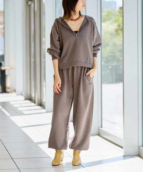 IENA LA BOUCLE(イエナラブークル)の「IENA LA BOUCLE ピグメントバイオジップパーカー(パーカー・レディース・ピンク/グレー/ブラウン・FREE)」の5枚目の写真