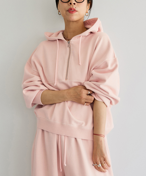 IENA LA BOUCLE(イエナラブークル)の「IENA LA BOUCLE ピグメントバイオジップパーカー(パーカー・レディース・ピンク/グレー/ブラウン・FREE)」の9枚目の写真