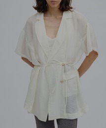Ameri（アメリ）の「LUSTER SHEER HALF JACKET（テーラードジャケット）」