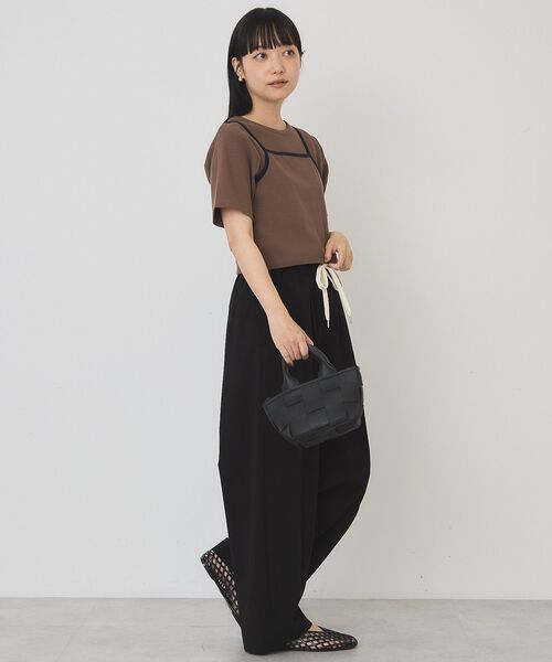 AMERICAN HOLIC(アメリカンホリック)の「【2点セット】配色キャミ+Tシャツ(Tシャツ/カットソー・レディース・ネイビー/ブラウン/レッド・M/L)」の21枚目の写真