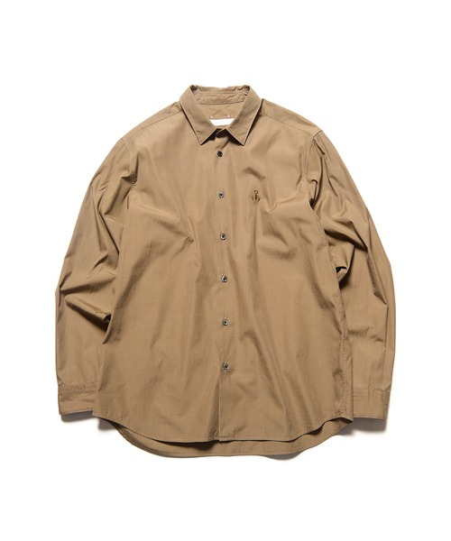新品　SOPH. ソフ リネンシャツ　ブラウン SOPH.｜ソフのシャツ/ブラウス（ブラウン/茶色系・刺繍）通販 - ZOZOTOWN