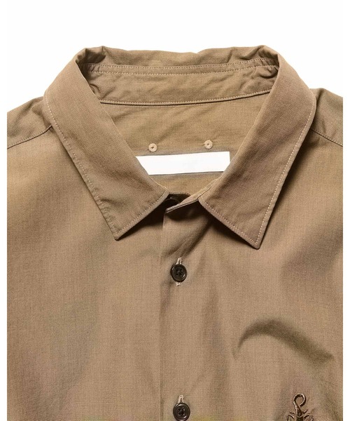 SOPHNET.（ソフネット）の「CHAMBRAY REGULAR-FIT SHIRT（シャツ/ブラウス・メンズ・ブラウン/ホワイト/ブルー/ブラック・1/2/3/4）」の9枚目の写真
