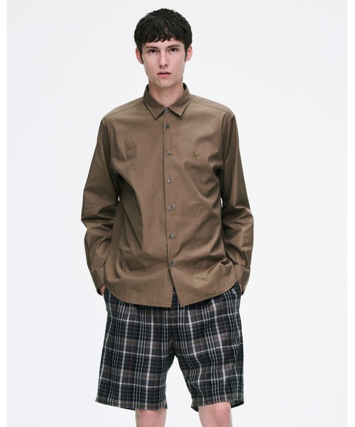 SOPHNET.（ソフネット）の「CHAMBRAY REGULAR-FIT SHIRT（シャツ/ブラウス・メンズ・ブラウン/ホワイト/ブルー/ブラック・1/2/3/4）」の5枚目の写真