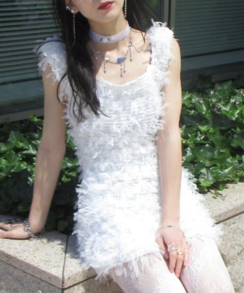 fringe tight mini one-piece（ワンピース）｜HONEY MI HONEY（ハニー