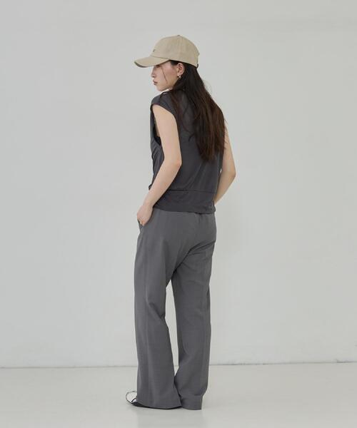 GALLEST(ギャレスト)の「アシメドレープカットソー(Tシャツ/カットソー・レディース・ブラウン系/ブルーグリーン/チャコールグレー・38)」の15枚目の写真