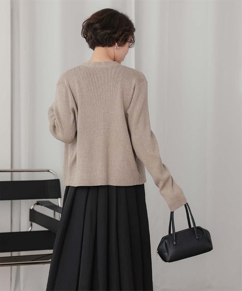 titivate(ティティベイト)の「2wayカシュクールニットカーディガン(カーディガン/ボレロ・レディース・グレイッシュベージュ/レッド/アイボリー/チャコール・S/M/L)」の18枚目の写真