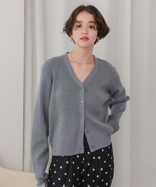 titivate(ティティベイト)の「2wayカシュクールニットカーディガン(カーディガン/ボレロ・レディース・グレイッシュベージュ/レッド/アイボリー/チャコール・S/M/L)」の11枚目の写真