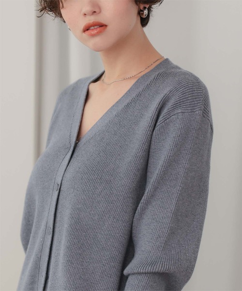 titivate(ティティベイト)の「2wayカシュクールニットカーディガン(カーディガン/ボレロ・レディース・グレイッシュベージュ/レッド/アイボリー/チャコール・S/M/L)」の12枚目の写真
