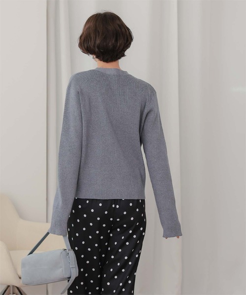 titivate(ティティベイト)の「2wayカシュクールニットカーディガン(カーディガン/ボレロ・レディース・グレイッシュベージュ/レッド/アイボリー/チャコール・S/M/L)」の14枚目の写真