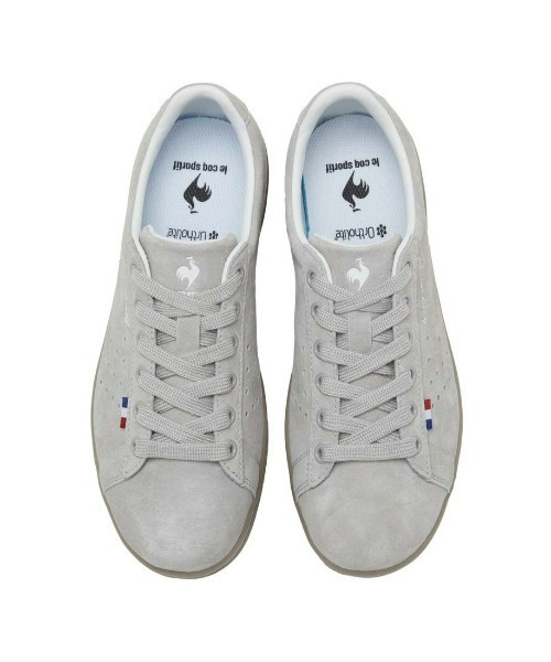 le coq sportif(ルコックスポルティフ)の「le coq sportif /ルコックスポルティフ ラ ローラン LE(天然皮革) クラッシックタイプ軽量シューズ(スニーカー・メンズ・ブラック/ベージュ/グレー×ホワイト・23cm/24cm/24.5cm/25.5cm/26cm/26.5cm/27cm/22.5㎝/23.5cm/25cm/27.5cm)」の14枚目の写真