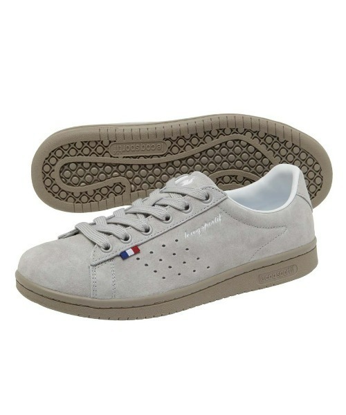 le coq sportif(ルコックスポルティフ)の「le coq sportif /ルコックスポルティフ ラ ローラン LE(天然皮革) クラッシックタイプ軽量シューズ(スニーカー・メンズ・ブラック/ベージュ/グレー×ホワイト・23cm/24cm/24.5cm/25.5cm/26cm/26.5cm/27cm/22.5㎝/23.5cm/25cm/27.5cm)」の15枚目の写真