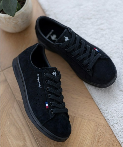 le coq sportif(ルコックスポルティフ)の「le coq sportif /ルコックスポルティフ ラ ローラン LE(天然皮革) クラッシックタイプ軽量シューズ(スニーカー・メンズ・ブラック/ベージュ/グレー×ホワイト・23cm/24cm/24.5cm/25.5cm/26cm/26.5cm/27cm/22.5㎝/23.5cm/25cm/27.5cm)」の5枚目の写真