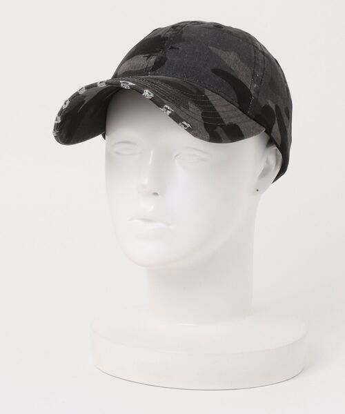 SPINNS（スピンズ）の「カモ柄コットンダメージキャップ/スターロゴ（キャップ・メンズ・ベージュ/ブラック・ONESIZE）」の4枚目の写真