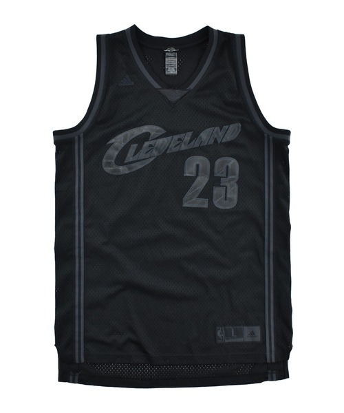 adidas(アディダス)の「【USED】adidas “NBA Cleveland Cavaliers/ LeBron James” バスケ ゲームシャツ(タンクトップ・メンズ・ブラック・LARGE)」の1枚目の写真