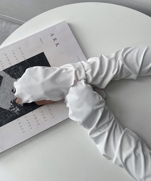 AS KNOW AS plus | 【接触冷感・UVカット】リブメローアームカバー(アームカバー)