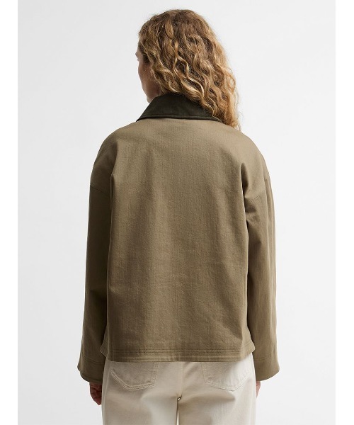 Barbour(バブアー)の「Cloverdale カジュアルコットンジャケット(レディース)(ブルゾン・レディース・グリーン/ホワイト・8/10)」の10枚目の写真