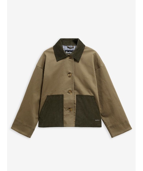 Barbour(バブアー)の「Cloverdale カジュアルコットンジャケット(レディース)(ブルゾン・レディース・グリーン/ホワイト・8/10)」の16枚目の写真