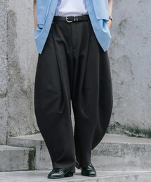 DESIGN SEAM WIDE CURVE PANTS/デザインシームワイドカーブパンツ