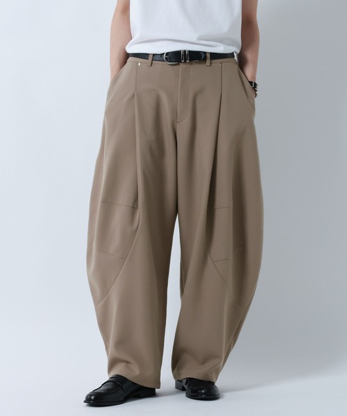 RAGEBLUE(レイジブルー)の「DESIGN SEAM WIDE CURVE PANTS/デザインシームワイドカーブパンツ(スラックス・メンズ・ベージュ/ブラック/グレー・MEDIUM/LARGE)」の14枚目の写真