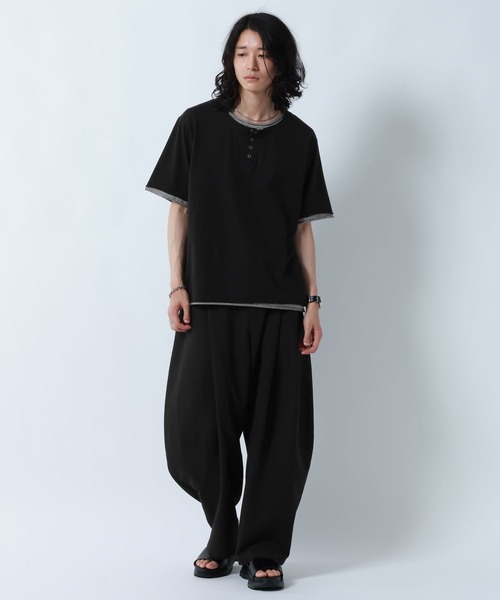 RAGEBLUE(レイジブルー)の「DESIGN SEAM WIDE CURVE PANTS/デザインシームワイドカーブパンツ(スラックス・メンズ・ベージュ/ブラック/グレー・MEDIUM/LARGE)」の20枚目の写真