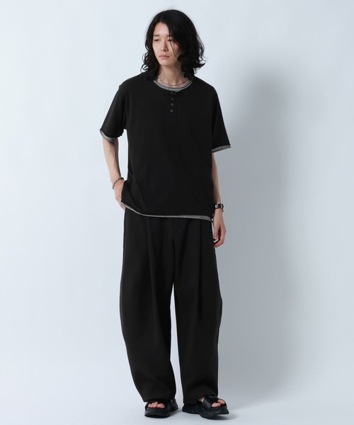 RAGEBLUE(レイジブルー)の「DESIGN SEAM WIDE CURVE PANTS/デザインシームワイドカーブパンツ(スラックス・メンズ・ベージュ/ブラック/グレー・MEDIUM/LARGE)」の21枚目の写真