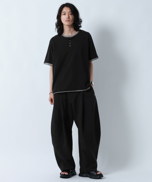 RAGEBLUE(レイジブルー)の「DESIGN SEAM WIDE CURVE PANTS/デザインシームワイドカーブパンツ(スラックス・メンズ・ベージュ/ブラック/グレー・MEDIUM/LARGE)」の22枚目の写真