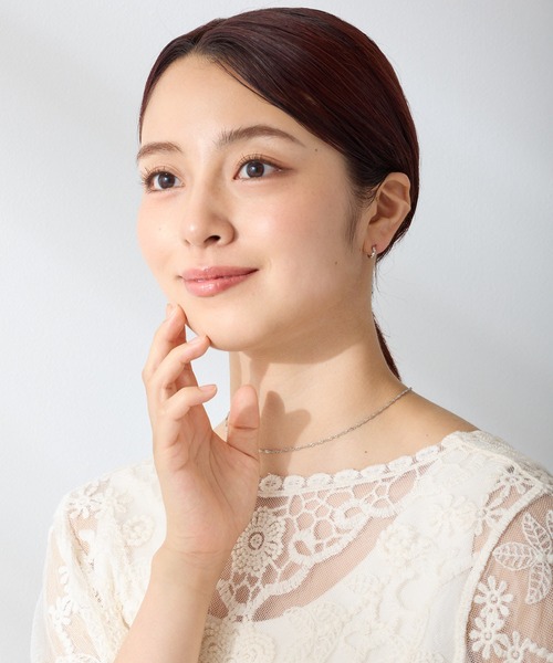 CALIN STANDARD(カリンスタンダード)の「◆金属アレルギー対応◆◆made in japan◆【純金厚メッキ】トリプルキュービックジルコニア 極小ミニマル ループフィットイヤリング(イヤリング・レディース・シルバー/ゴールド/ピンクゴールド・FREE)」の8枚目の写真