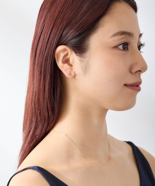 CALIN STANDARD(カリンスタンダード)の「◆金属アレルギー対応◆◆made in japan◆【純金厚メッキ】トリプルキュービックジルコニア 極小ミニマル ループフィットイヤリング(イヤリング・レディース・シルバー/ゴールド/ピンクゴールド・FREE)」の10枚目の写真