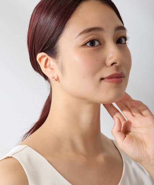 CALIN STANDARD(カリンスタンダード)の「◆金属アレルギー対応◆◆made in japan◆【純金厚メッキ】トリプルキュービックジルコニア 極小ミニマル ループフィットイヤリング(イヤリング・レディース・シルバー/ゴールド/ピンクゴールド・FREE)」の15枚目の写真