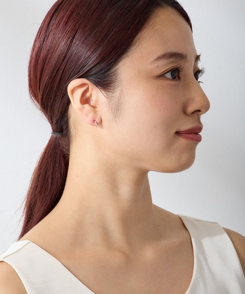 CALIN STANDARD(カリンスタンダード)の「◆金属アレルギー対応◆◆made in japan◆【純金厚メッキ】トリプルキュービックジルコニア 極小ミニマル ループフィットイヤリング(イヤリング・レディース・シルバー/ゴールド/ピンクゴールド・FREE)」の16枚目の写真