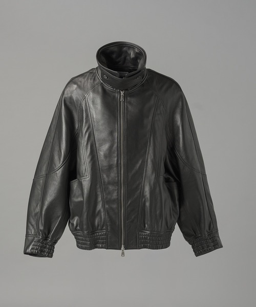 MAISON SPECIAL(メゾンスペシャル)の「《UNISEX》Sheep Leather Prime-Over Layering Single Blouson/シープレザープライムオーバーレイヤリングシングルブルゾン【MAISON SPECIAL/メゾンスペシャル】(ブルゾン・メンズ・ダークブラック/ブラック・0/2/1)」の17枚目の写真