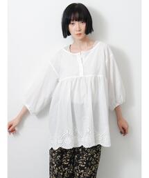 ◇裾スカラップブラウス