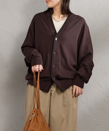 [FRED PERRY/フレッドペリー] Vネック クラシックニットカーディガン(WEB限定)