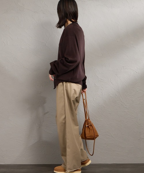 FRED PERRY（フレッドペリー）の「【WEB先行予約】[FRED PERRY/フレッドペリー] Vネック クラシックニットカーディガン(WEB限定)（カーディガン/ボレロ・レディース・ブラック/ダークブラウン・M/S/L）」の21枚目の写真