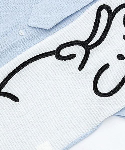 U:UME(ユーム)の「Cheerful Doggy Print Shirt(シャツ/ブラウス・メンズ・ピンク/ブルー・X-LARGE/LARGE/MEDIUM/SMALL)」の4枚目の写真