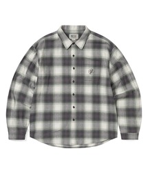 thisisneverthat(�f�B�X�C�Y�l�o�[�U�b�g)��GD Lightning Bear Plaid Shirt(�V���c/�u���E�X)