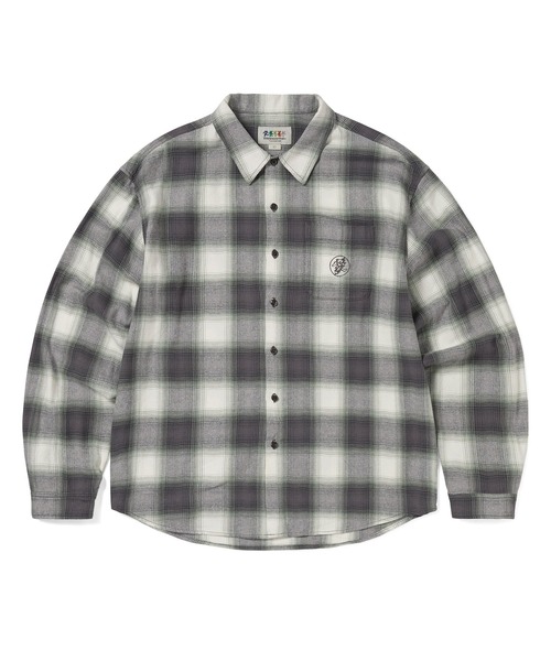 thisisneverthat(ディスイズネバーザット)の「GD Lightning Bear Plaid Shirt(シャツ/ブラウス・メンズ・ネイビー/バーガンディー/パープル・XL/L/M/S)」の1枚目の写真