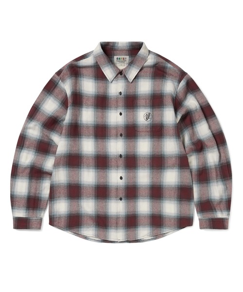 thisisneverthat(ディスイズネバーザット)の「GD Lightning Bear Plaid Shirt(シャツ/ブラウス・メンズ・ネイビー/バーガンディー/パープル・XL/L/M/S)」の3枚目の写真