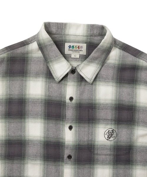 thisisneverthat(ディスイズネバーザット)の「GD Lightning Bear Plaid Shirt(シャツ/ブラウス・メンズ・ネイビー/バーガンディー/パープル・XL/L/M/S)」の9枚目の写真