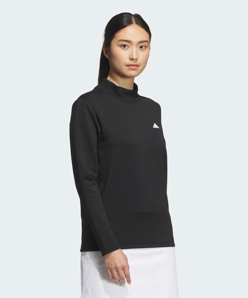 adidas(アディダス)の「COLD. RDY モックネック ポロシャツ 長袖 【adidas Golf/アディダスゴルフ】(ポロシャツ・レディース・ブラック・XX-LARGE/X-LARGE/X-SMALL/MEDIUM/SMALL/LARGE)」の5枚目の写真