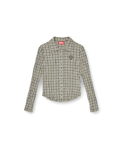 DIESEL（ディーゼル）の「ウィメンズ シャツ C-ARRILON（シャツ/ブラウス・レディース・グレー・38/42）」の4枚目の写真