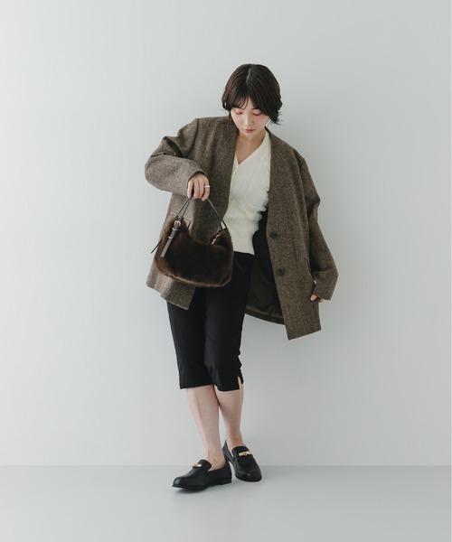 RODE SKO(ロデスコ)の「サイドベルトフィラッフィーバッグ(ハンドバッグ・レディース・ブラウン/オフホワイト・-)」の10枚目の写真