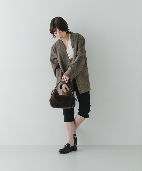 RODE SKO(ロデスコ)の「サイドベルトフィラッフィーバッグ(ハンドバッグ・レディース・ブラウン/オフホワイト・-)」の9枚目の写真