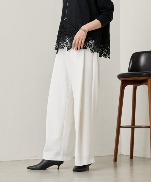 BEARDSLEY(ビアズリー)の「フカタックカットパンツ(その他パンツ・レディース・ライトグレー/ホワイト・1/0/2)」の19枚目の写真