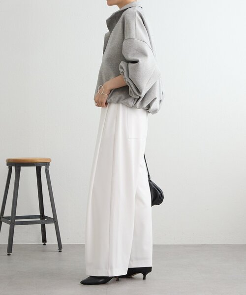 BEARDSLEY(ビアズリー)の「フカタックカットパンツ(その他パンツ・レディース・ライトグレー/ホワイト・1/0/2)」の21枚目の写真