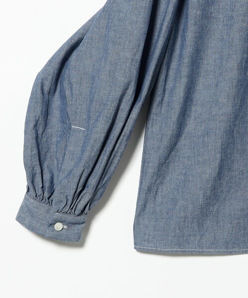 BEAMS BOY（ビームスボーイ）の「HAVERSACK / ダンガリー ダブル フリルカラー プルオーバー シャツ（シャツ/ブラウス・レディース・インディゴブルー・1）」の5枚目の写真