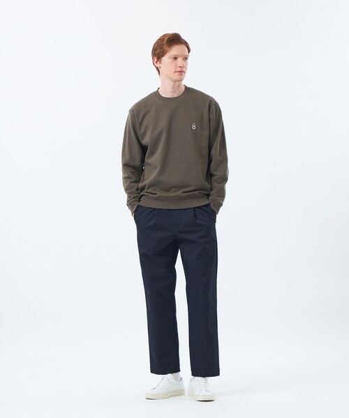 MACKINTOSH PHILOSOPHY(マッキントッシュ フィロソフィー)の「【WEB&一部店舗限定】BUCKINGHAM BEAR 10オンス裏パイル ワンポイントクルーネックスウェット(スウェット・メンズ・グレー系その他2/ブラック/ダークネイビー/ダークブラウン・40/38)」の7枚目の写真