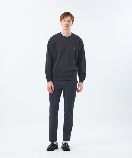 MACKINTOSH PHILOSOPHY(マッキントッシュ フィロソフィー)の「【WEB&一部店舗限定】BUCKINGHAM BEAR 10オンス裏パイル ワンポイントクルーネックスウェット(スウェット・メンズ・グレー系その他2/ブラック/ダークネイビー/ダークブラウン・40/38)」の5枚目の写真